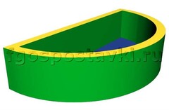 Сухой бассейн полукруглый (без рисунка) - fgospostavki.ru - Казань