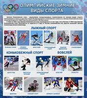 Стенд "Олимпийские зимние виды спорта" - fgospostavki.ru - Казань