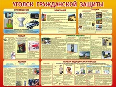 Стенд "Уголок гражданской защиты" - fgospostavki.ru - Казань