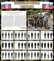 Стенд "Военная форма одежды (флаг РФ)" - fgospostavki.ru - Казань