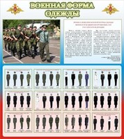 Стенд "Военная форма одежды (герб РФ) " - fgospostavki.ru - Казань