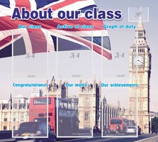 Стенд "About our class" - fgospostavki.ru - Казань