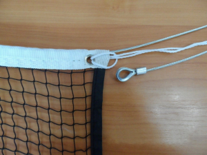 Сетка для бадминтона с тросом (1,5 миллиметра) - fgospostavki.ru - Казань