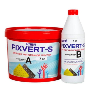 Клей 2-х компонентный для тактильной ПВХ плитки (масса 7 килограмм) - fgospostavki.ru - Казань