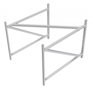 Ферма баскетбольная для щита из оргстекла (1,2х0,9 метра), вынос 1,2 метра - fgospostavki.ru - Казань