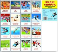 Раздаточные карточки "Виды спорта" - fgospostavki.ru - Казань