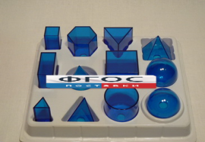 Набор прозрачных геометрических тел разборный (12 предметов) малый - fgospostavki.ru - Казань