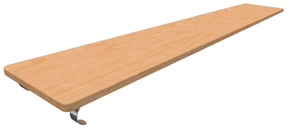 Доска наклонная навесная (2 метра) - fgospostavki.ru - Казань