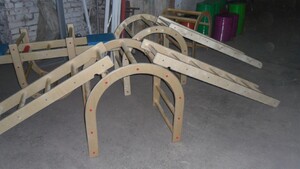 Лестница навесная с зацепами (420*2280 миллиметров, дерево) - fgospostavki.ru - Казань