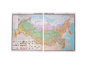 Учебная карта "Природные зоны России"  - fgospostavki.ru - Казань