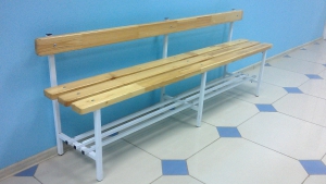 Скамья для раздевалок со спинкой (2,5 метра) - fgospostavki.ru - Казань