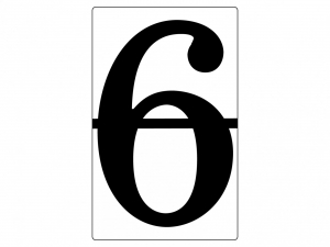 Набор магнитных карточек "Произвольный размер "6" (3 штуки) - fgospostavki.ru - Казань