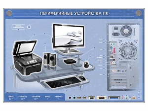 Электрифицированный информационный стенд-тренажер "Периферийные устройства персонального компьютера" с функцией контроля и обучения - fgospostavki.ru - Казань