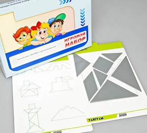 Игровой набор "Танграм" (с комплектом карточек) - fgospostavki.ru - Казань