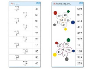 Комплект карточек (10) "Обучающий калейдоскоп. Простые примеры" - fgospostavki.ru - Казань