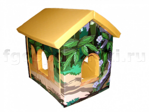Домик игровой "Джунгли" с рисунком (трансформируется в маты) - fgospostavki.ru - Казань