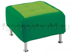 Пуф квадратный на хромированных ножках - fgospostavki.ru - Казань