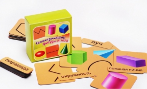 Набор магнитных карточек "Геометрические фигуры и тела" - fgospostavki.ru - Казань