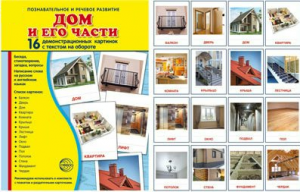 Демонстрационные карточки "Дом и его части" - fgospostavki.ru - Казань