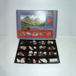 Демонстрационная коллекция "Минералы и горные породы" (40 видов) - fgospostavki.ru - Казань