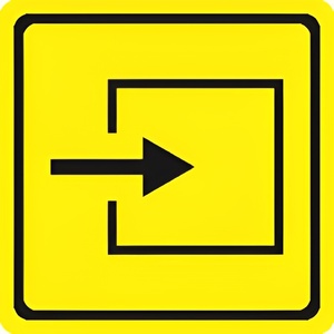 Тактильный знак (вход в помещение) 150х150 - fgospostavki.ru - Казань