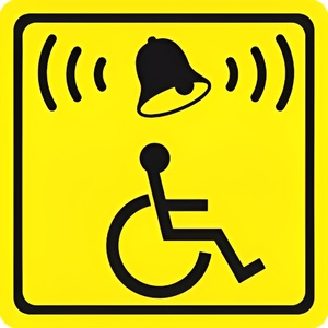 Тактильный знак (кнопка вызова) 150х150 - fgospostavki.ru - Казань