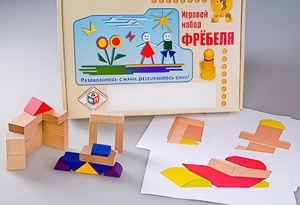 Игровой набор Фребеля "Конструктор деревянный без соединений-2" (Серия "Эксперимент") - fgospostavki.ru - Казань