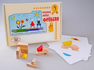 Игровой набор Фребеля "Конструктор деревянный без соединений-1" (Серия "Эксперимент") - fgospostavki.ru - Казань
