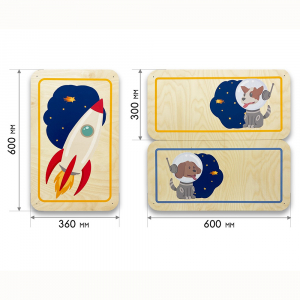 Набор стеновых панелей «Мы в Космосе - Белка и Стрелка» - fgospostavki.ru - Казань