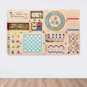 «Наши чемпионы» - Дидактическая настенная панель - fgospostavki.ru - Казань