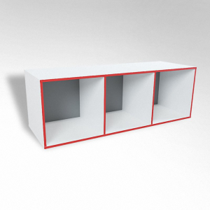 Открытая настенная полка-3-х секционная ТР3 ЛДСП  - fgospostavki.ru - Казань