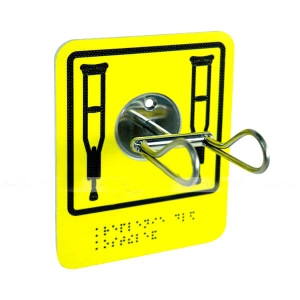 Травмобезопасный крючок-держатель для костылей и одежды - fgospostavki.ru - Казань