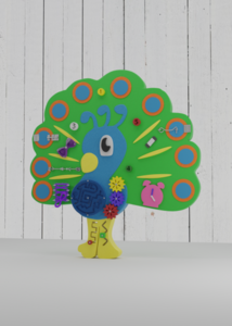 Бизиборд «Радостный павлин» - fgospostavki.ru - Казань