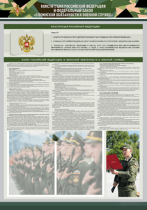 Стенд-уголок "Конституция Российской Федерации и Федеральный закон "О воинской обязанности и военной службе" - fgospostavki.ru - Казань