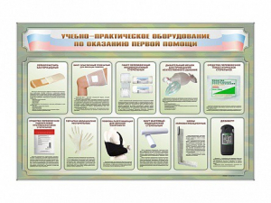 Стенды "Учебно-практическое оборудование по оказанию первой помощи" - fgospostavki.ru - Казань