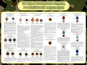 Стенд "Государственные ордена РФ" - fgospostavki.ru - Казань