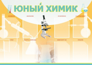 Стенд "Юный химик" Вариант 1 - fgospostavki.ru - Казань