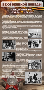 Стенд "Блокада Ленинграда" - fgospostavki.ru - Казань