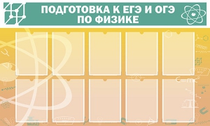 Стенд "Подготовка к ЕГЭ и ОГЭ по физике (10 карманов)" - fgospostavki.ru - Казань