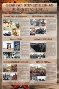 Стенд "Великая отечественная война (события)" - fgospostavki.ru - Казань