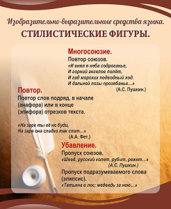 Стенд "Стилистические фигуры" Вариант 1 - fgospostavki.ru - Казань