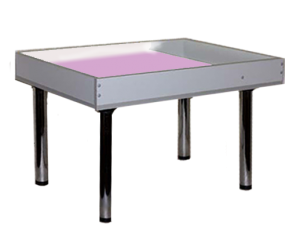 Световой столик для рисования песком напольный 80х60 сантиметров мультиколор с кармашком для песка - fgospostavki.ru - Казань