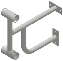 Кронштейн настенный (двухрядный) - fgospostavki.ru - Казань