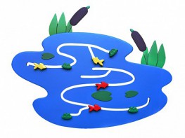 Сенсомоторное декоративно-развивающее панно "Река" - fgospostavki.ru - Казань