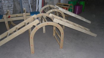 Лестница навесная с зацепами (420*2280 миллиметров, дерево) - fgospostavki.ru - Казань