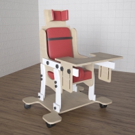 Стул для ребенка с ОВЗ «Новые горизонты» №2 со столешницей красный - fgospostavki.ru - Казань