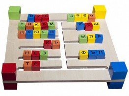 Фронтальное наглядное игровое пособие "Двухсторонний русский алфавит" - fgospostavki.ru - Казань