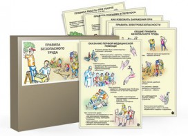 Комплект таблиц "Правила безопасного труда" - fgospostavki.ru - Казань
