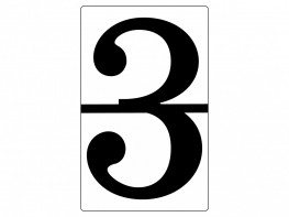 Набор магнитных карточек "Произвольный размер "3" (3 штуки) - fgospostavki.ru - Казань