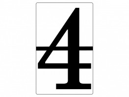 Набор магнитных карточек "Произвольный размер "4" (6 штук) - fgospostavki.ru - Казань